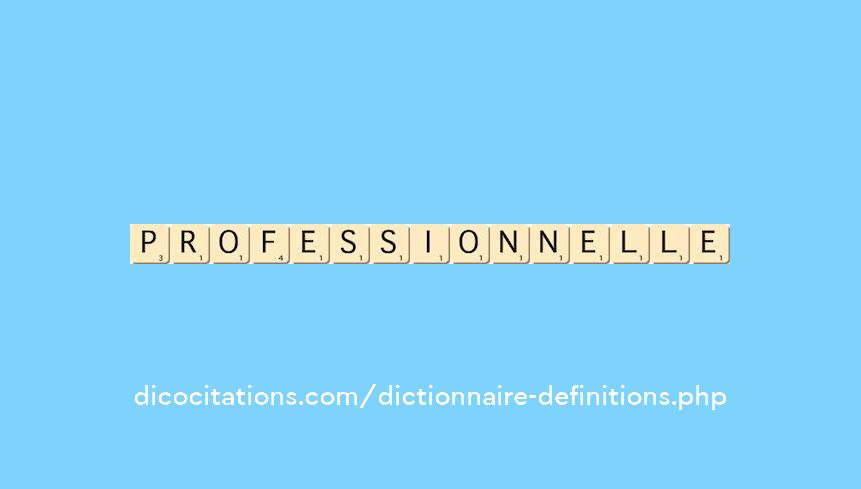 professionnelle professionnelle