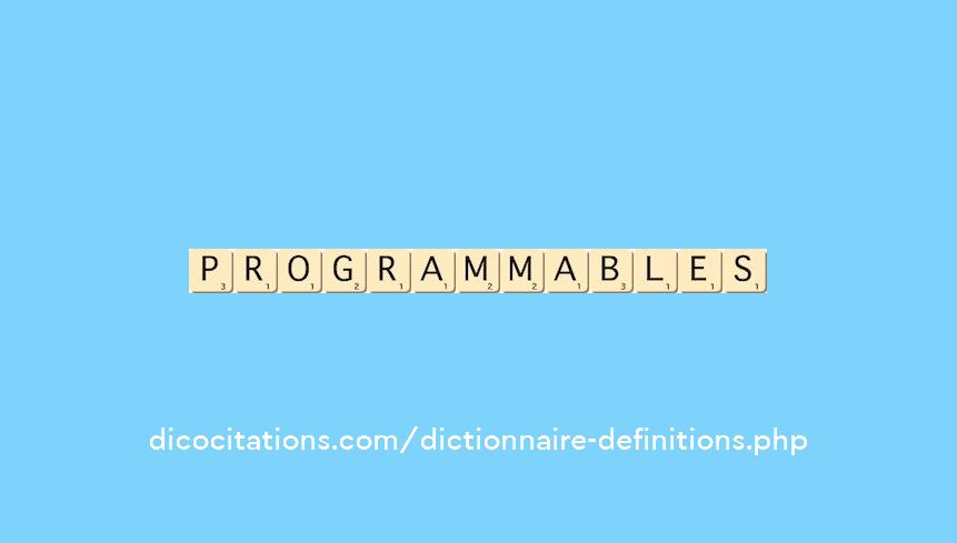 programmables programmables