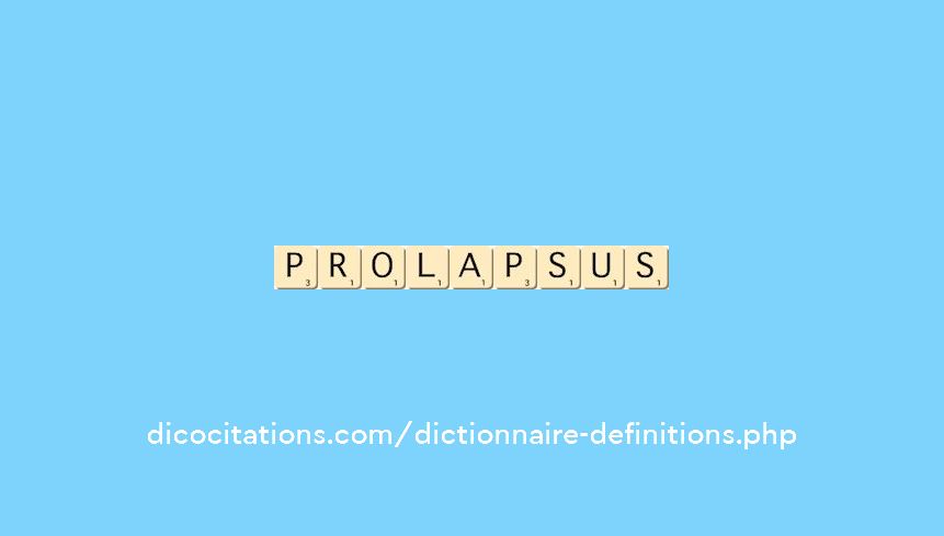 prolapsus