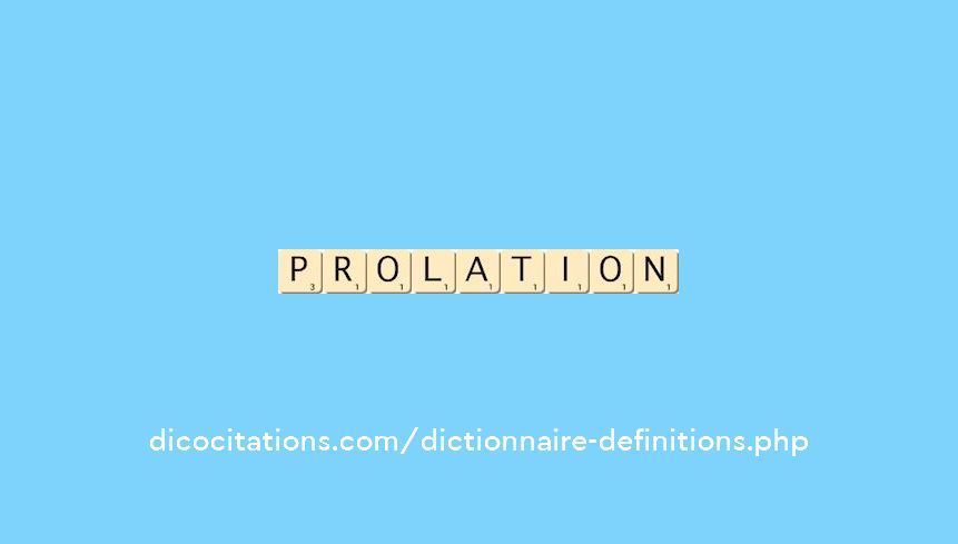 prolation