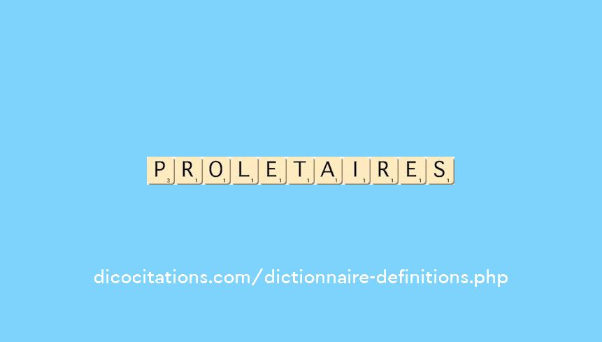 proletaires proletaires