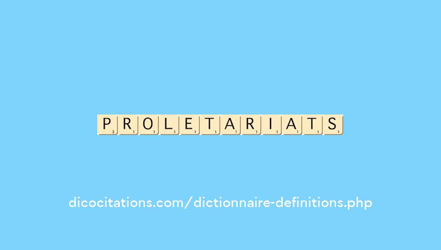 proletariats proletariats