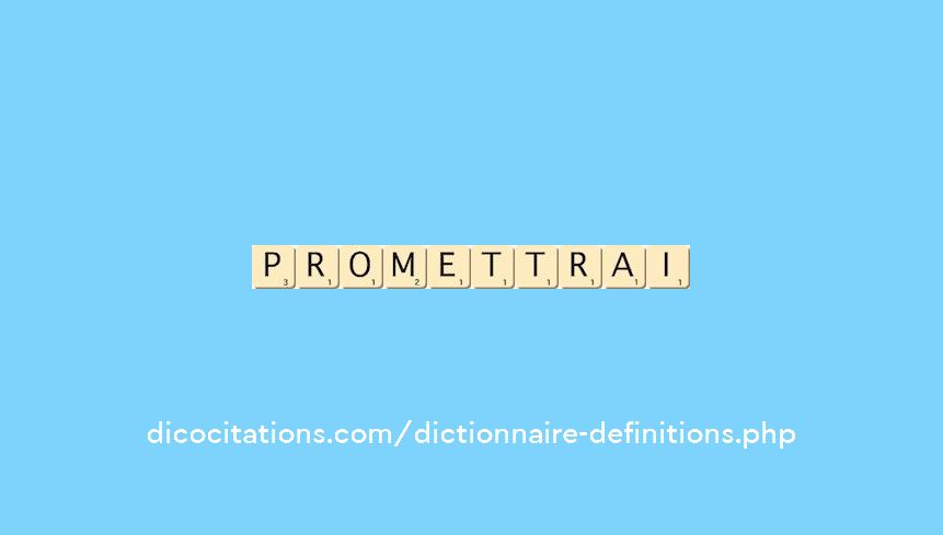 promettrai