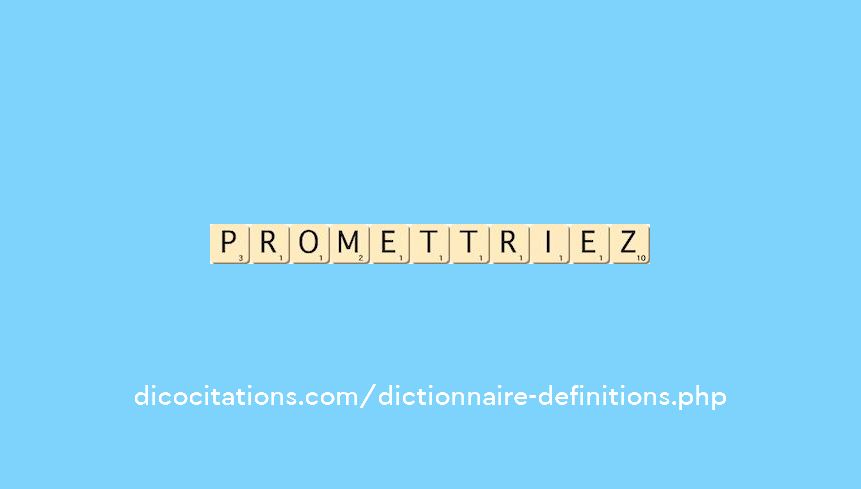promettriez promettriez
