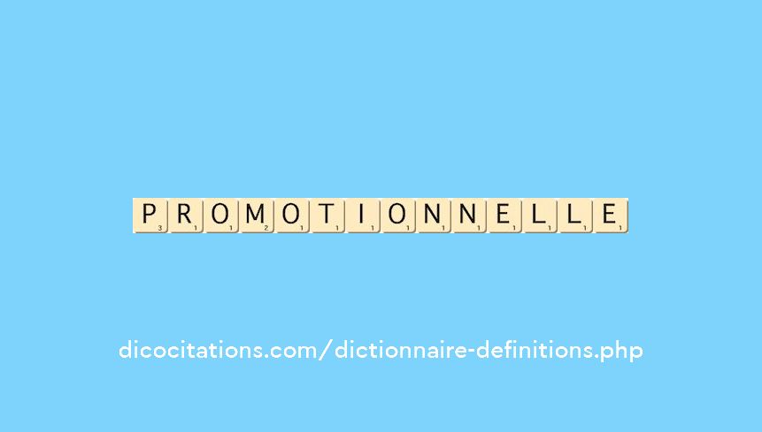 promotionnelle promotionnelle