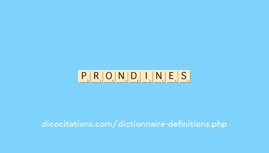 prondines