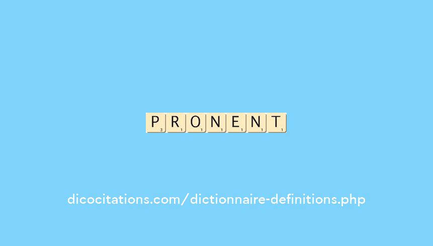 pronent pronent