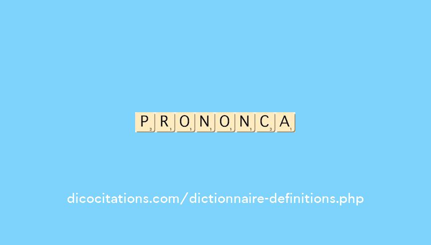 prononca prononca
