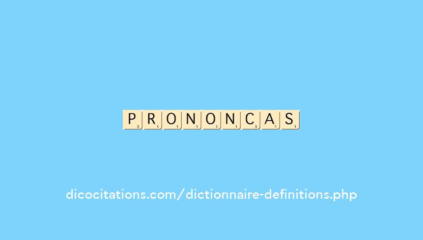 prononcas prononcas