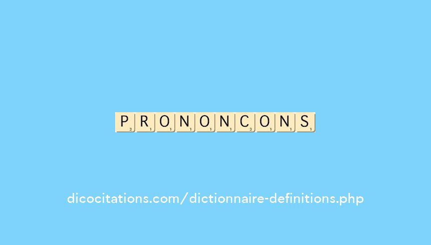 prononcons prononcons