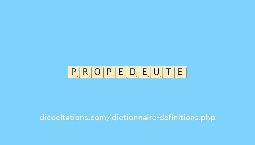 propedeute