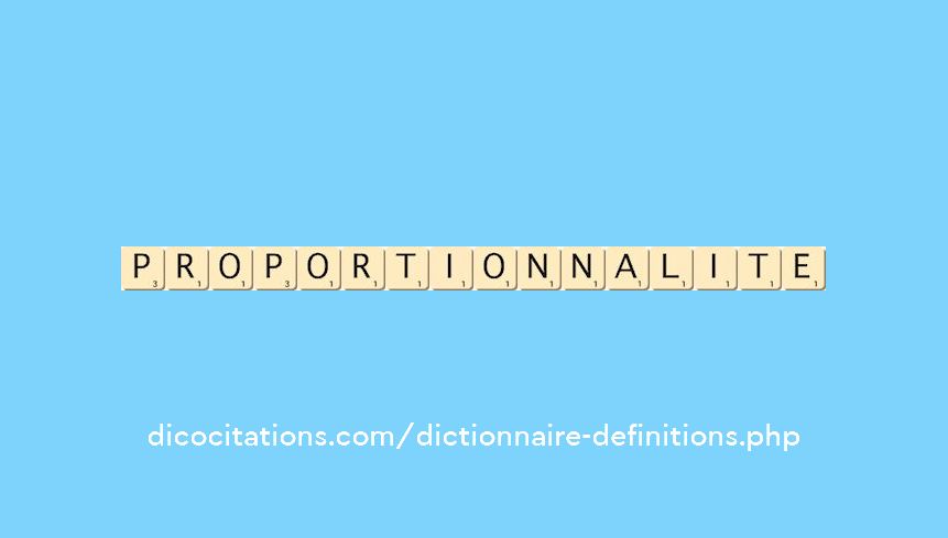 proportionnalite