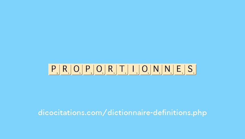 proportionnes