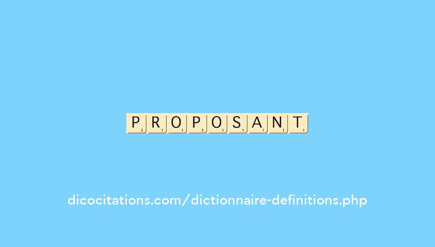 proposant
