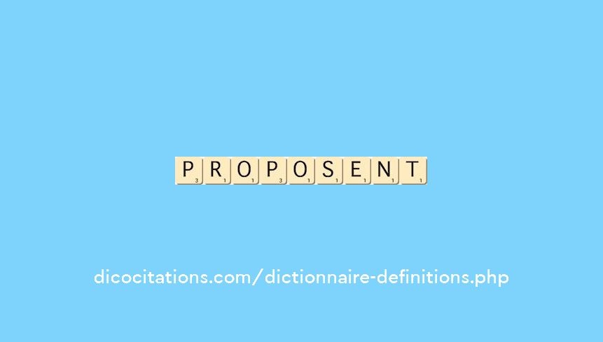 proposent proposent