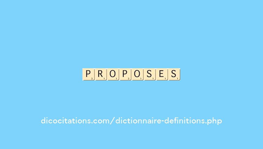 proposes proposes