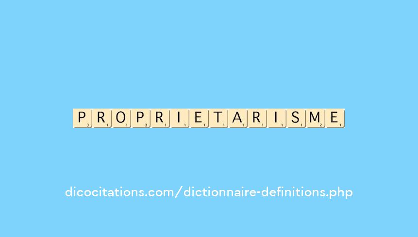 proprietarisme
