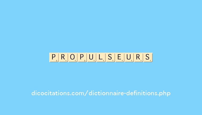 propulseurs propulseurs