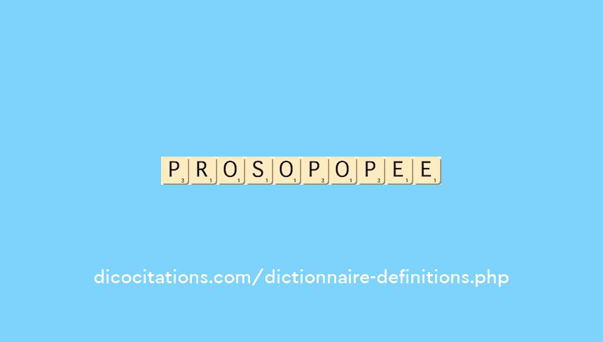 prosopopee