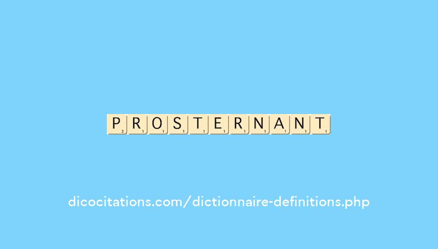 prosternant prosternant