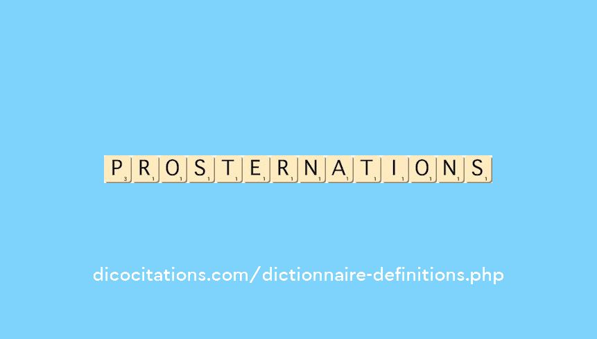 prosternations