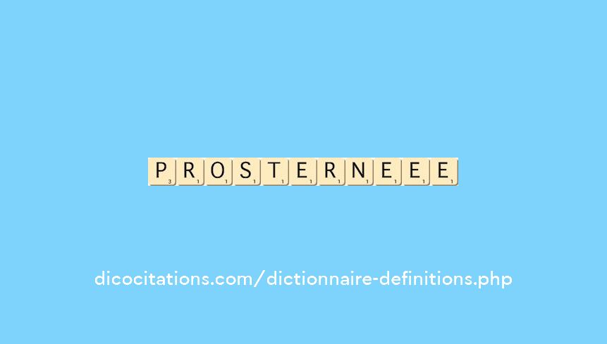 prosterne--ee