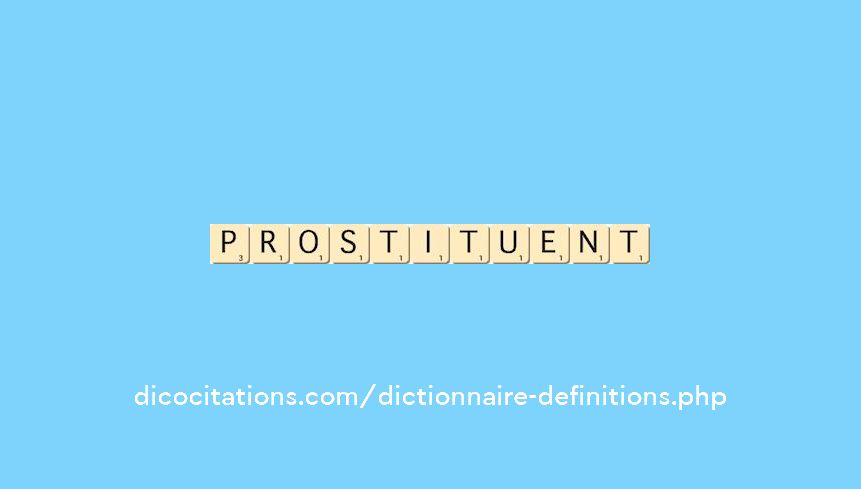 prostituent prostituent