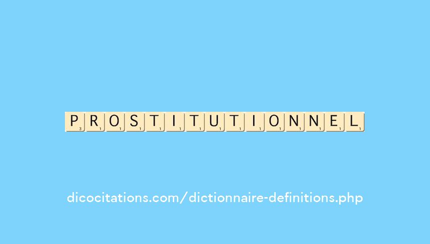 prostitutionnel prostitutionnel