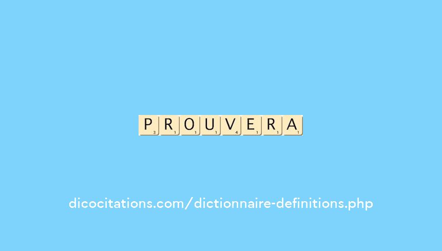 prouvera prouvera