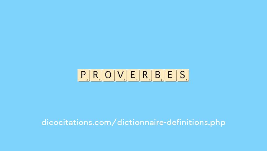 proverbes