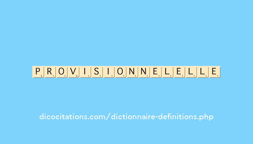 provisionnel--elle