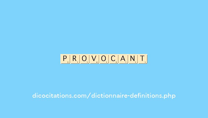 provocant provocant