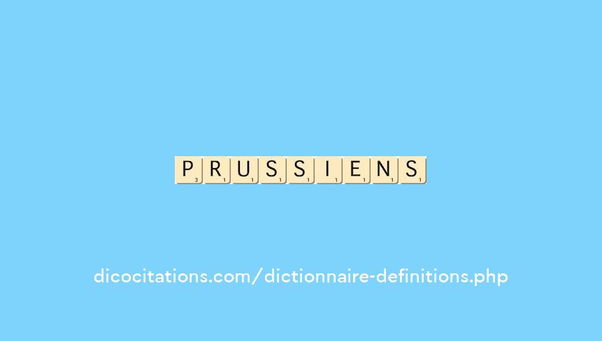 prussiens prussiens