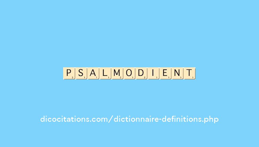 psalmodient