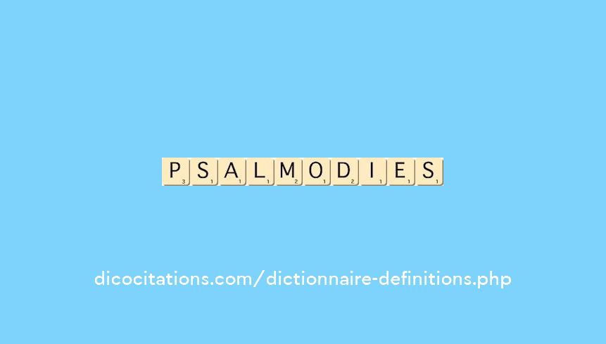 psalmodies psalmodies