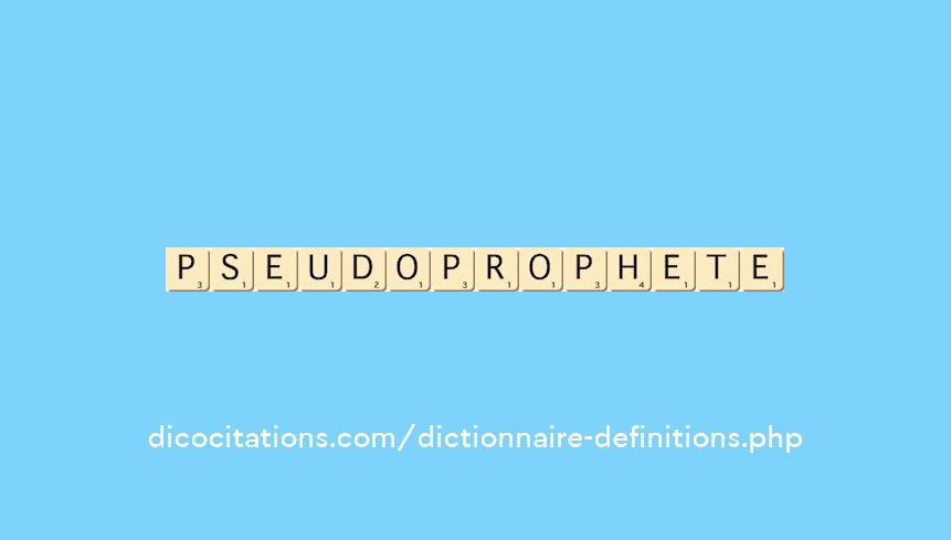 pseudo-prophete