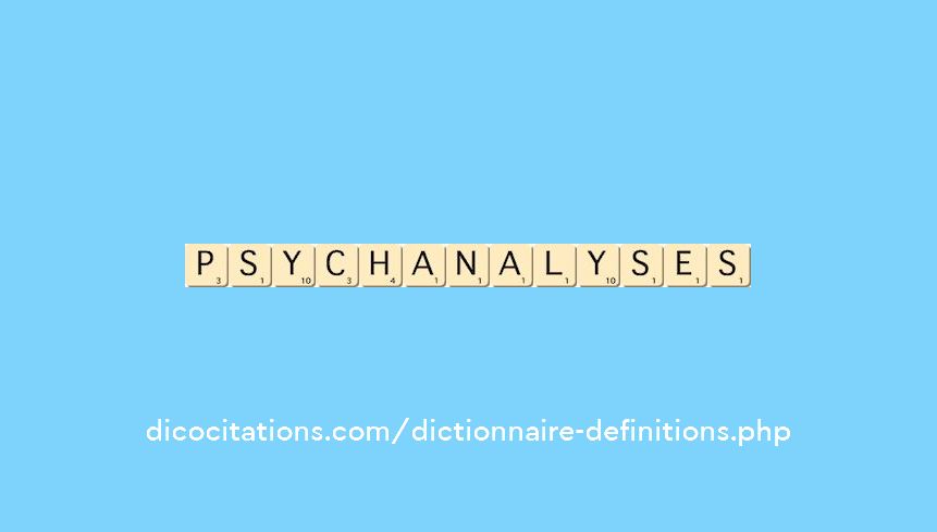 psychanalyses psychanalyses