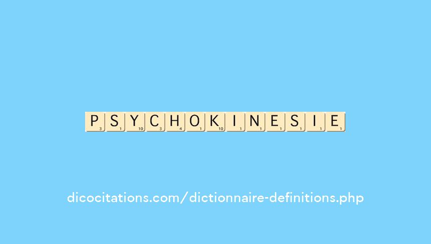 psychokinesie psychokinesie
