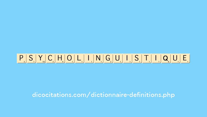 psycholinguistique
