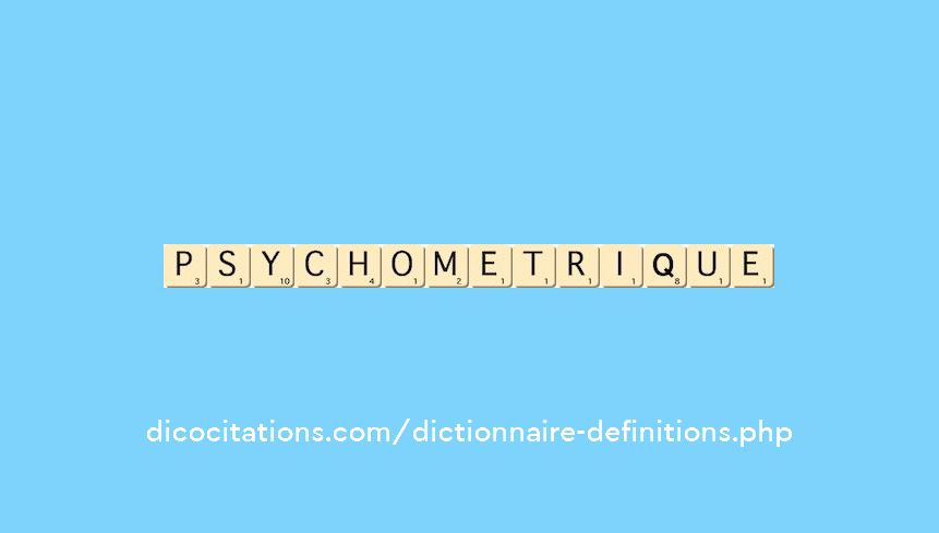 psychometrique psychometrique