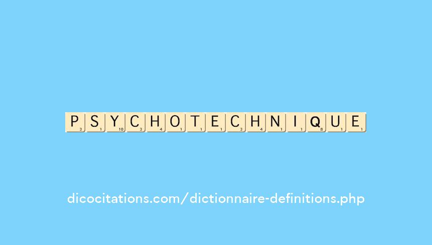 psychotechnique psychotechnique