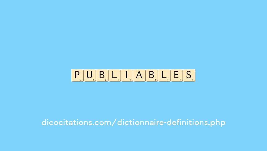 publiables publiables
