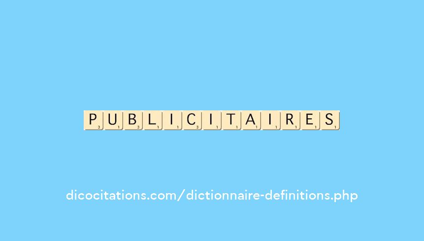 publicitaires publicitaires