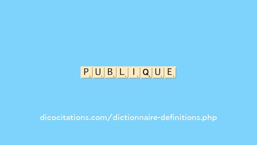 publique publique