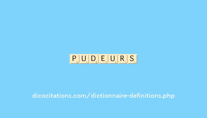 pudeurs pudeurs
