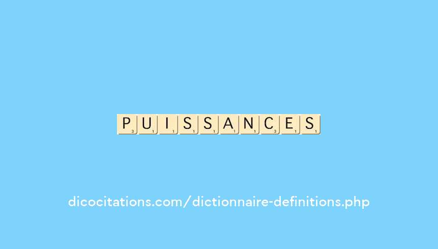 puissances puissances
