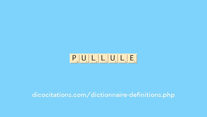 pullule pullule