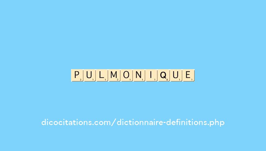 pulmonique