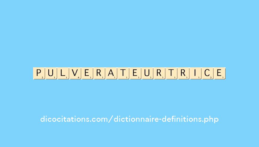 pulverateur--trice