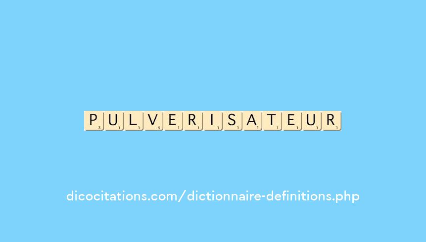 pulverisateur